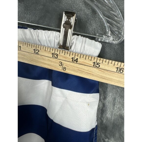 Mens USA Shorts Stars & Stripes Navy Blue & White Medium Swim Trunks Casual - Picture 9 of 15